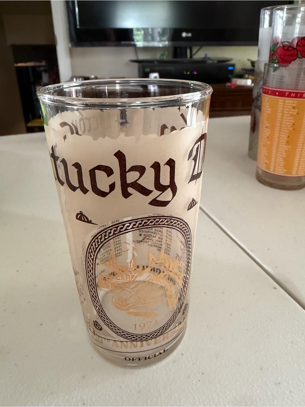 100th Anniversary- Kentucky Derby glass